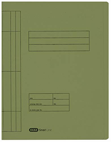 Elba Schnellhefter A4 Pappe, Smart Line, aus Manila-Karton, grün, 100 Stück von Elba