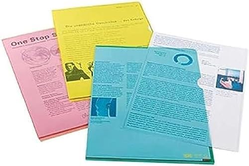 Oxford Akten-Hüllen A4, glasklar, pvc, oben und seitlich offen, blau, 25 Stück Oxford Akten-Hüllen A4, glasklar, pvc, oben und seitlich offen, blau, 25 Stück von Oxford
