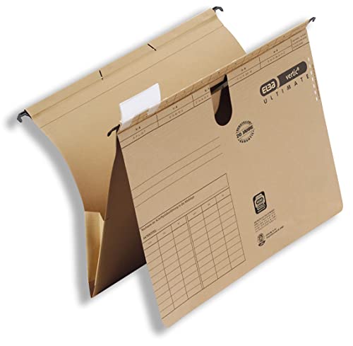 Elba Taschenhefter A4, Hängehefter und Tasche, Recycling-Karton, naturbraun, 25 Stück Elba Taschenhefter A4, Hängehefter und Tasche, Recycling-Karton, naturbraun, 25 Stück von Elba