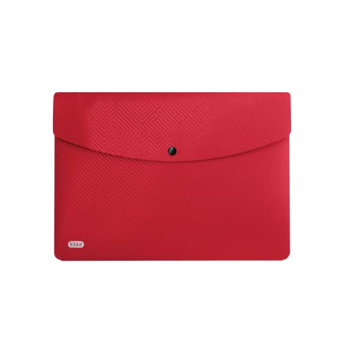 ELBA Urban Brieftaschen A4, aus Kunststoff, blickdicht, rot, 5er Pack von Elba