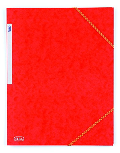 Elba 100200920 Ordnerrcken-Etikett, kurz, breit rot von Elba