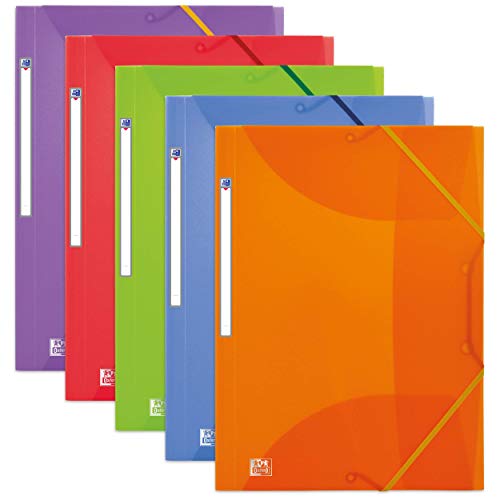 Elba 100201225 Mappen mit Gummibändern Polypropylen 10 Stück verschiedene Farben von Elba