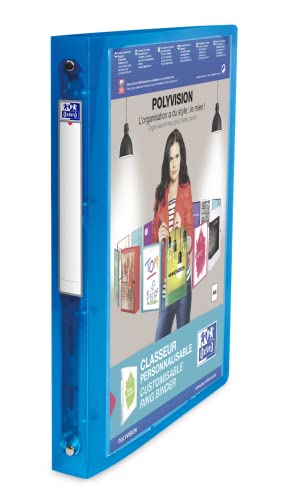 Oxford Ringbuch A4, polyvision, 4 Ringe, 3 cm Rücken, transparent, blau Oxford Ringbuch A4, polyvision, 4 Ringe, 3 cm Rücken, transparent, blau von Oxford