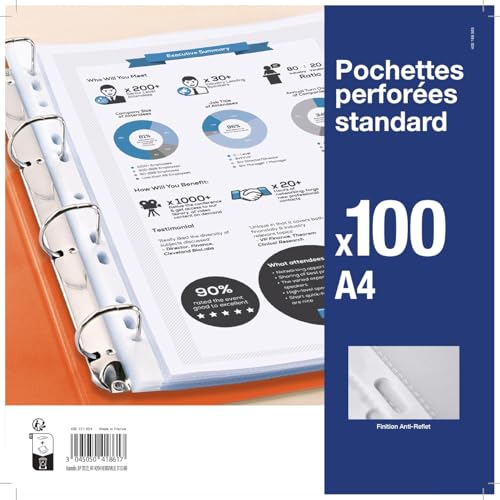 Elba 100206895 Prospekthüllen, gelocht, A4-Format, aus Polypropylen, farblich sortiert, 20 Stück Beutel mit 100 Stück. A4 farblos Elba 100206895 Prospekthüllen, gelocht, A4-Format, aus Polypropylen, farblich sortiert, 20 Stück Beutel mit 100 Stück. A4 farblos von Oxford
