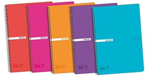 Elba 400042280 - Heft A4, 80 Blätter, 5er Pack, Farblich sortiert Elba 400042280 - Heft A4, 80 Blätter, 5er Pack, Farblich sortiert von Enri