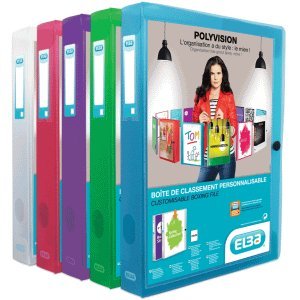 Elba 8 x Dokumentenbox polyvision A4 PP 40mm Sortiert Elba 8 x Dokumentenbox polyvision A4 PP 40mm Sortiert von Elba