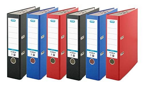 Elba Aktenordner, A4, rot/schwarz/blau, 6 Stück Elba Aktenordner, A4, rot/schwarz/blau, 6 Stück von Elba