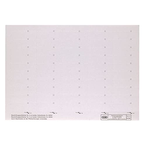 Elba Beschriftungsschild Registratur 1554598 (B x H) 58 mm x 18 mm Weiß blanko 50 St. von Elba