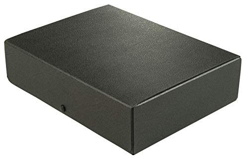 Elba Dokumenten-Box A4 aus Hartpappe, 8 cm Füllhöhe, schwarz von Elba