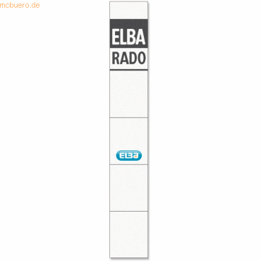 Elba Einsteck-Rückenschild extra kurz/schmal weiß 10 Stück Elba Einsteck-Rückenschild extra kurz/schmal weiß 10 Stück von Elba