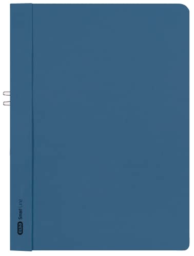 Elba Klemmhefter A4, Smart Line, ohne Vorderdeckel, aus Karton, blau, 50 Stück von Elba