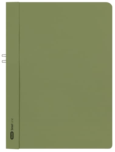 Elba Klemmhefter A4, Smart Line, ohne Vorderdeckel, aus Karton, grün, 50 Stück von Elba