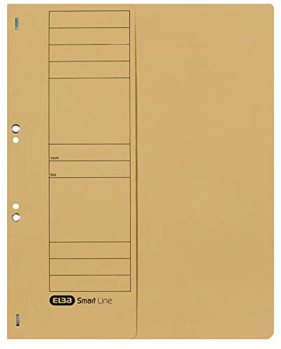 Elba Ösenhefter A4, 1/2 Vorderdeckel, Karton, Amtsheftung, chamois, 50 Stück von Elba