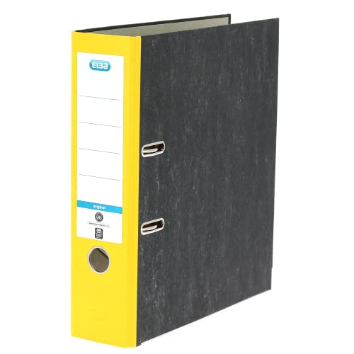 Elba Ordner A4, Smart Original Wolkenmarmor, 8 cm breit, gelb, 10 Stück Elba Ordner A4, Smart Original Wolkenmarmor, 8 cm breit, gelb, 10 Stück von Elba