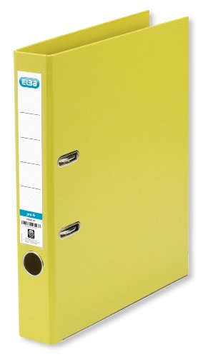 Elba Premium Akten-Ordner A4, smart Pro plus, 5 cm schmal, Kunststoff Ordner, gelb, 10 Stück Elba Premium Akten-Ordner A4, smart Pro plus, 5 cm schmal, Kunststoff Ordner, gelb, 10 Stück von Elba
