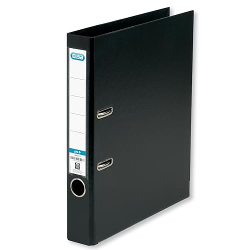 Elba Premium Akten-Ordner A4, smart Pro plus, 5 cm schmal, Kunststoff Ordner, schwarz, 1 Stück Elba Premium Akten-Ordner A4, smart Pro plus, 5 cm schmal, Kunststoff Ordner, schwarz, 1 Stück von Elba
