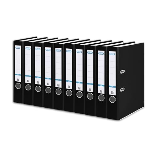 Elba Ordner A4, Smart Pro, 5 cm schmal, Kunststoff außen, schwarz, 10 Stück Elba Ordner A4, Smart Pro, 5 cm schmal, Kunststoff außen, schwarz, 10 Stück von Elba