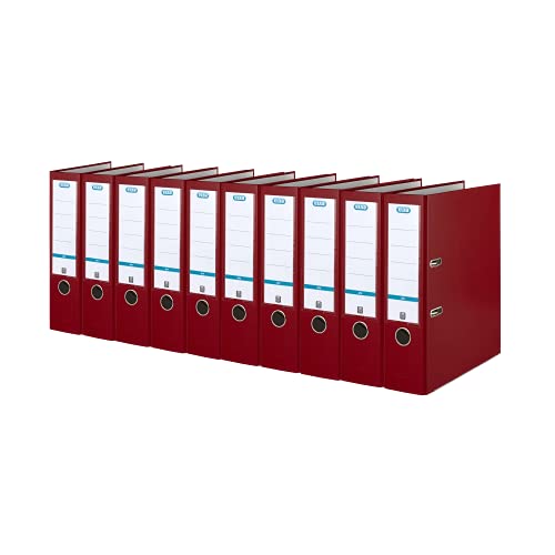 Elba Ordner A4, Smart Pro, 8 cm breit, Kunststoff außen, bordeaux, 10 Stück Elba Ordner A4, Smart Pro, 8 cm breit, Kunststoff außen, bordeaux, 10 Stück von Elba