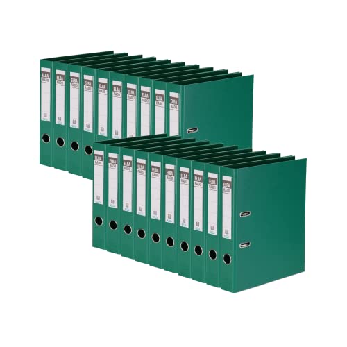Elba Ordner A4, aus Kunststoff, rado plast, 5 cm schmal, grün, 20 Stück Elba Ordner A4, aus Kunststoff, rado plast, 5 cm schmal, grün, 20 Stück von Elba