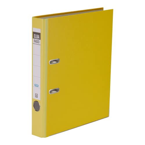 Elba Ordner A4, rado brillant, breit, veredeltes Papier, gelb, 5 Stück Elba Ordner A4, rado brillant, breit, veredeltes Papier, gelb, 5 Stück von Elba