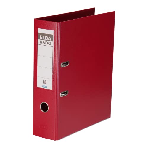 Elba Ordner A4, rado plast, 8cm breit, Kunststoff, rot, 1 Stück Elba Ordner A4, rado plast, 8cm breit, Kunststoff, rot, 1 Stück von Elba
