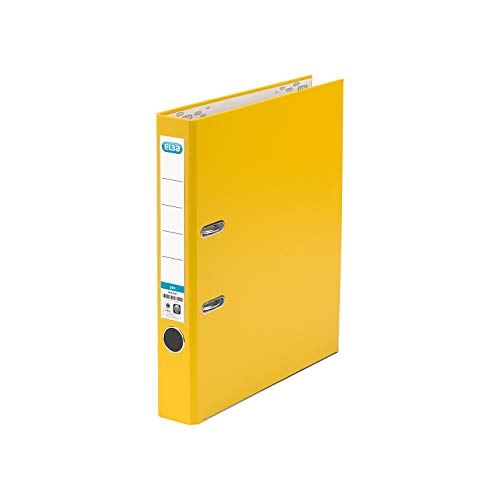 Elba Ordner A4, smart Pro, 5 cm schmal, Kunststoff außen, gelb Elba Ordner A4, smart Pro, 5 cm schmal, Kunststoff außen, gelb von Elba