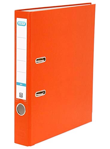 Elba Ordner A4, smart Pro, 5 cm schmal, Kunststoff außen, orange Elba Ordner A4, smart Pro, 5 cm schmal, Kunststoff außen, orange von Elba