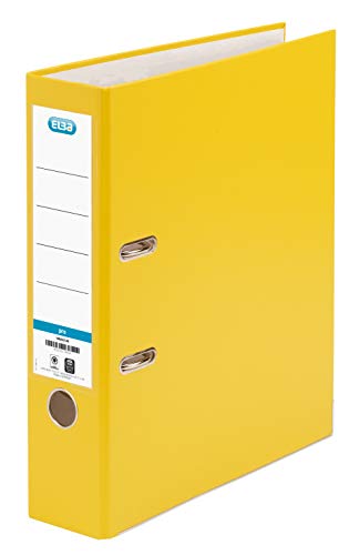 Elba Ordner A4, smart Pro, 8 cm breit, Kunststoff außen, gelb Elba Ordner A4, smart Pro, 8 cm breit, Kunststoff außen, gelb von Elba
