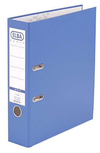 Elba Ordner A4, smart Pro, 8 cm breit, Kunststoff außen, hellblau von Elba