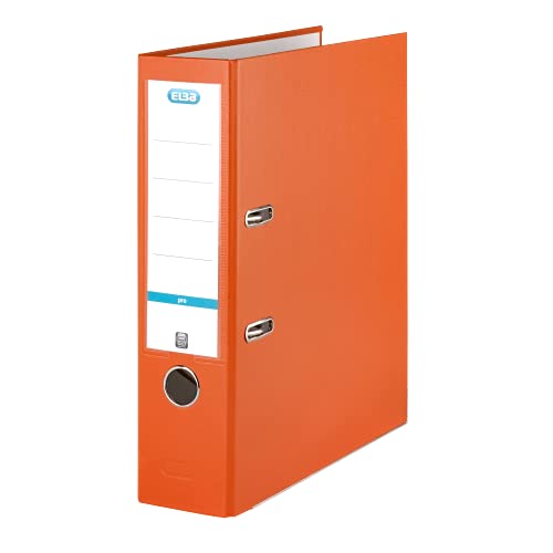 Elba Ordner A4, smart Pro, 8 cm breit, Kunststoff außen, orange Elba Ordner A4, smart Pro, 8 cm breit, Kunststoff außen, orange von Elba