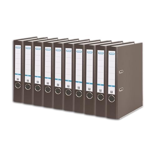 Elba Ordner A4, Smart Pro, 5 cm schmal, Kunststoff außen, braun, 10 Stück Elba Ordner A4, Smart Pro, 5 cm schmal, Kunststoff außen, braun, 10 Stück von Elba