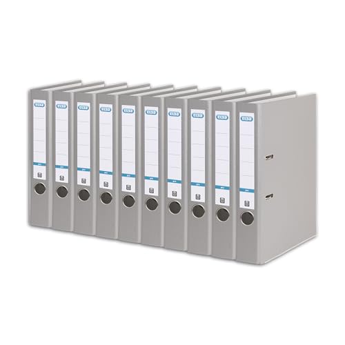 Elba Ordner A4, Smart Pro, 5 cm schmal, Kunststoff außen, grau, 10 Stück Elba Ordner A4, Smart Pro, 5 cm schmal, Kunststoff außen, grau, 10 Stück von Elba