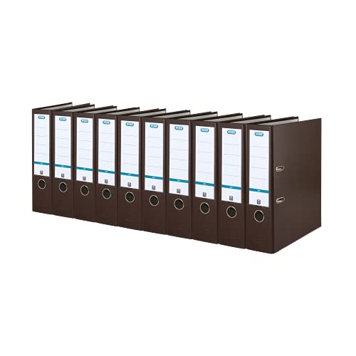 Elba Ordner A4, Smart Pro, 8 cm breit, Kunststoff außen, braun, 10 Stück Elba Ordner A4, Smart Pro, 8 cm breit, Kunststoff außen, braun, 10 Stück von Elba