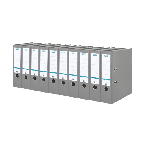 Elba Ordner A4, Smart Pro, 8 cm breit, Kunststoff außen, grau, 10 Stück Elba Ordner A4, Smart Pro, 8 cm breit, Kunststoff außen, grau, 10 Stück von Elba