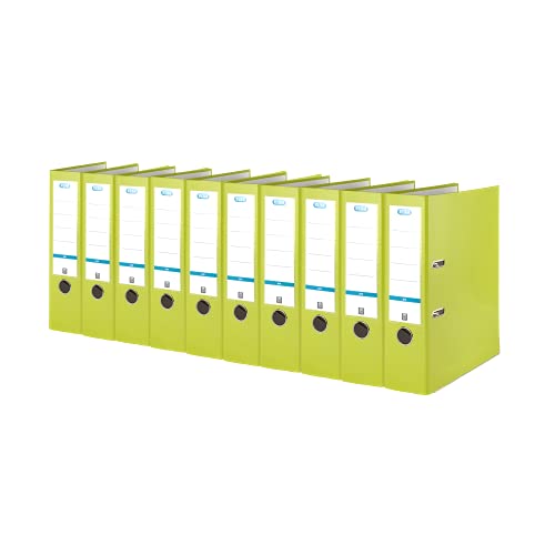 Elba Ordner A4, Smart Pro, 8 cm breit, Kunststoff außen, hellgrün, 10 Stück Elba Ordner A4, Smart Pro, 8 cm breit, Kunststoff außen, hellgrün, 10 Stück von Elba