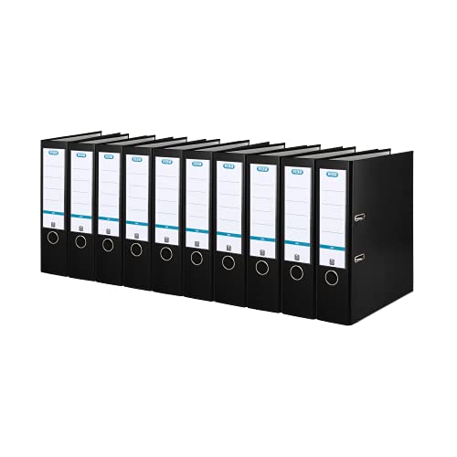 Elba Ordner A4, Smart Pro, 8 cm breit, Kunststoff außen, schwarz, 10 Stück Elba Ordner A4, Smart Pro, 8 cm breit, Kunststoff außen, schwarz, 10 Stück von Elba