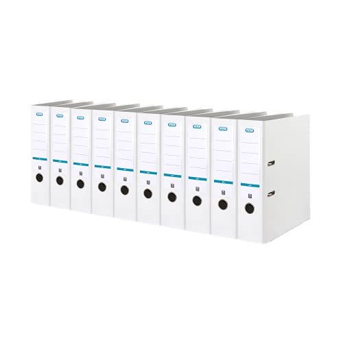 Elba Ordner A4, Smart Pro, 8 cm breit, Kunststoff außen, weiß, 10 Stück Elba Ordner A4, Smart Pro, 8 cm breit, Kunststoff außen, weiß, 10 Stück von Elba