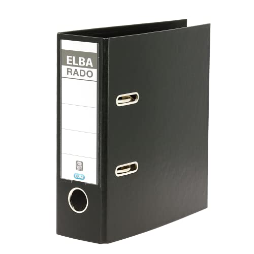Elba Ordner A5, Kunststoff, rado plast, hoch 7,5 cm breit, schwarz Elba Ordner A5, Kunststoff, rado plast, hoch 7,5 cm breit, schwarz von Elba