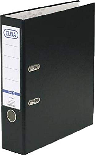 Elba Ordner rado Basic DIN A4 Rueckenbreite: 80mm Schwarz 2 Buegel 10456SW,1 Stück Elba Ordner rado Basic DIN A4 Rueckenbreite: 80mm Schwarz 2 Buegel 10456SW,1 Stück von Elba