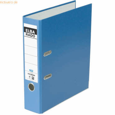 20 x Elba Ordner rado-Lux A4 Acrylat/Papier 80mm blau von Elba