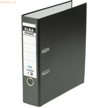 20 x Elba Ordner rado-Lux A4 Papier 80mm schwarz von Elba