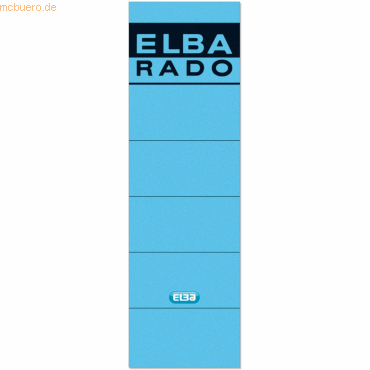 Elba Ordnerrückenschild für Elba selbstklebend kurz/breit VE=10 Stück Elba Ordnerrückenschild für Elba selbstklebend kurz/breit VE=10 Stück von Elba