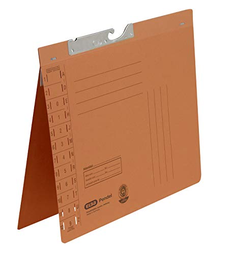 Elba Pendelhefter, A4, Amtsheftung, 320 g/m² Recyclingkarton, orange, 50 Stück Elba Pendelhefter, A4, Amtsheftung, 320 g/m² Recyclingkarton, orange, 50 Stück von Elba