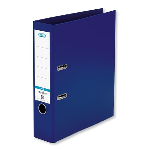 Elba Premium Akten-Ordner A4, smart Pro plus, 8 cm breit, Kunststoff Ordner, blau, 1 Stück von Elba