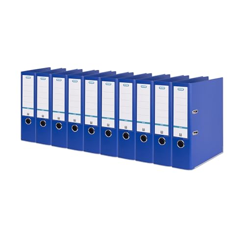 Elba Premium Akten-Ordner A4, smart Pro plus, 8 cm breit, Kunststoff Ordner, blau, 10 Stück Elba Premium Akten-Ordner A4, smart Pro plus, 8 cm breit, Kunststoff Ordner, blau, 10 Stück von Elba