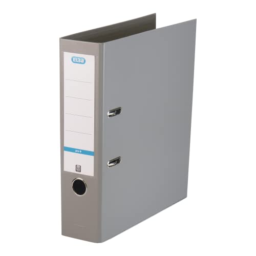Elba Premium Akten-Ordner A4, smart Pro plus, 8 cm breit, Kunststoff Ordner, grau, 1 Stück Elba Premium Akten-Ordner A4, smart Pro plus, 8 cm breit, Kunststoff Ordner, grau, 1 Stück von Elba
