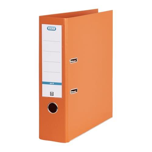 Elba Premium Akten-Ordner A4, smart Pro plus, 8 cm breit, Kunststoff Ordner, orange, 1 Stück Elba Premium Akten-Ordner A4, smart Pro plus, 8 cm breit, Kunststoff Ordner, orange, 1 Stück von Elba