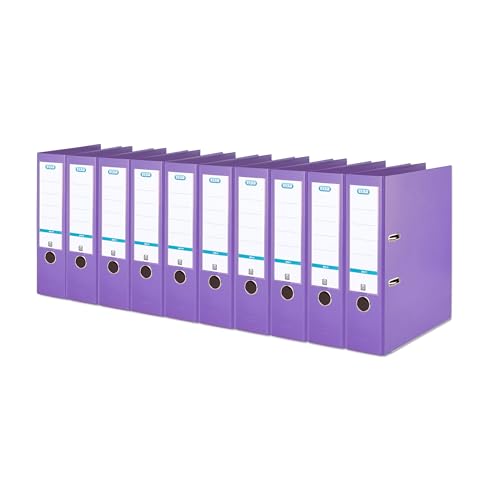Elba Premium Akten-Ordner A4, smart Pro plus, 8 cm breit, Kunststoff Ordner, violett, 10 Stück Elba Premium Akten-Ordner A4, smart Pro plus, 8 cm breit, Kunststoff Ordner, violett, 10 Stück von Elba
