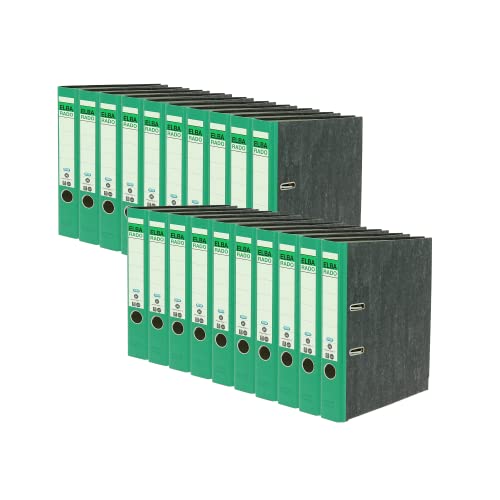Elba Recycling-Ordner A4, Rado Wolkenmarmor, 5 cm schmal, grün, 20 Stück Elba Recycling-Ordner A4, Rado Wolkenmarmor, 5 cm schmal, grün, 20 Stück von Elba
