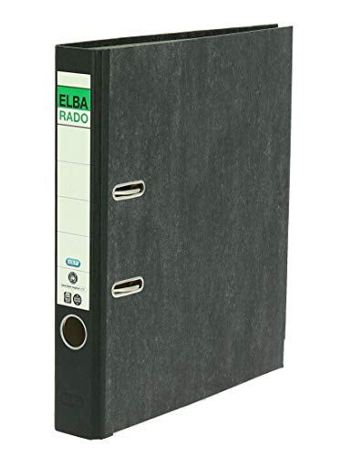 Elba Recycling-Ordner A4, Rado Wolkenmarmor, 5 cm schmal, schwarz, 1 Stück Elba Recycling-Ordner A4, Rado Wolkenmarmor, 5 cm schmal, schwarz, 1 Stück von Elba